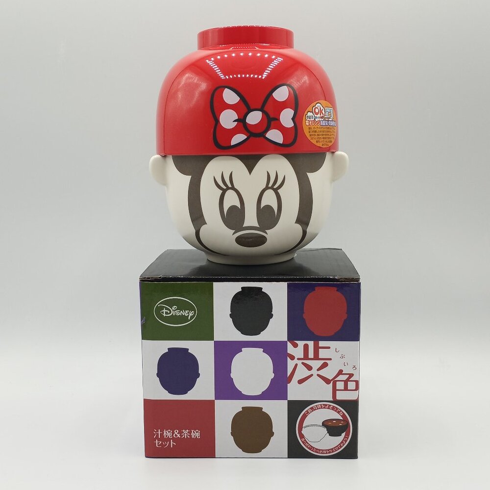 Sun Art Disney Mickey Mouse Soup Bowl & Tea Bowl Set Mini Japan New